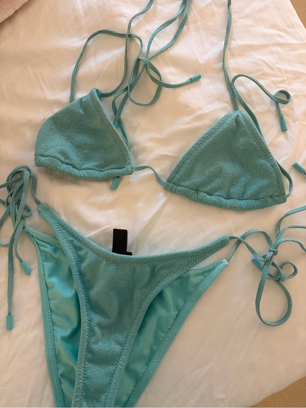 triangl swimwear Teal/Aqua Triangle Bikini